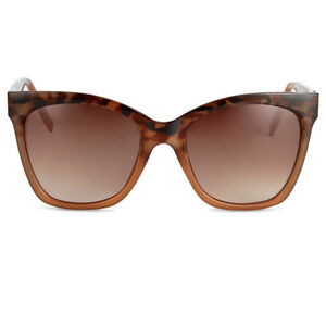 New Harper + Roe Demi Gradient Brown Black Women's Sunglasses